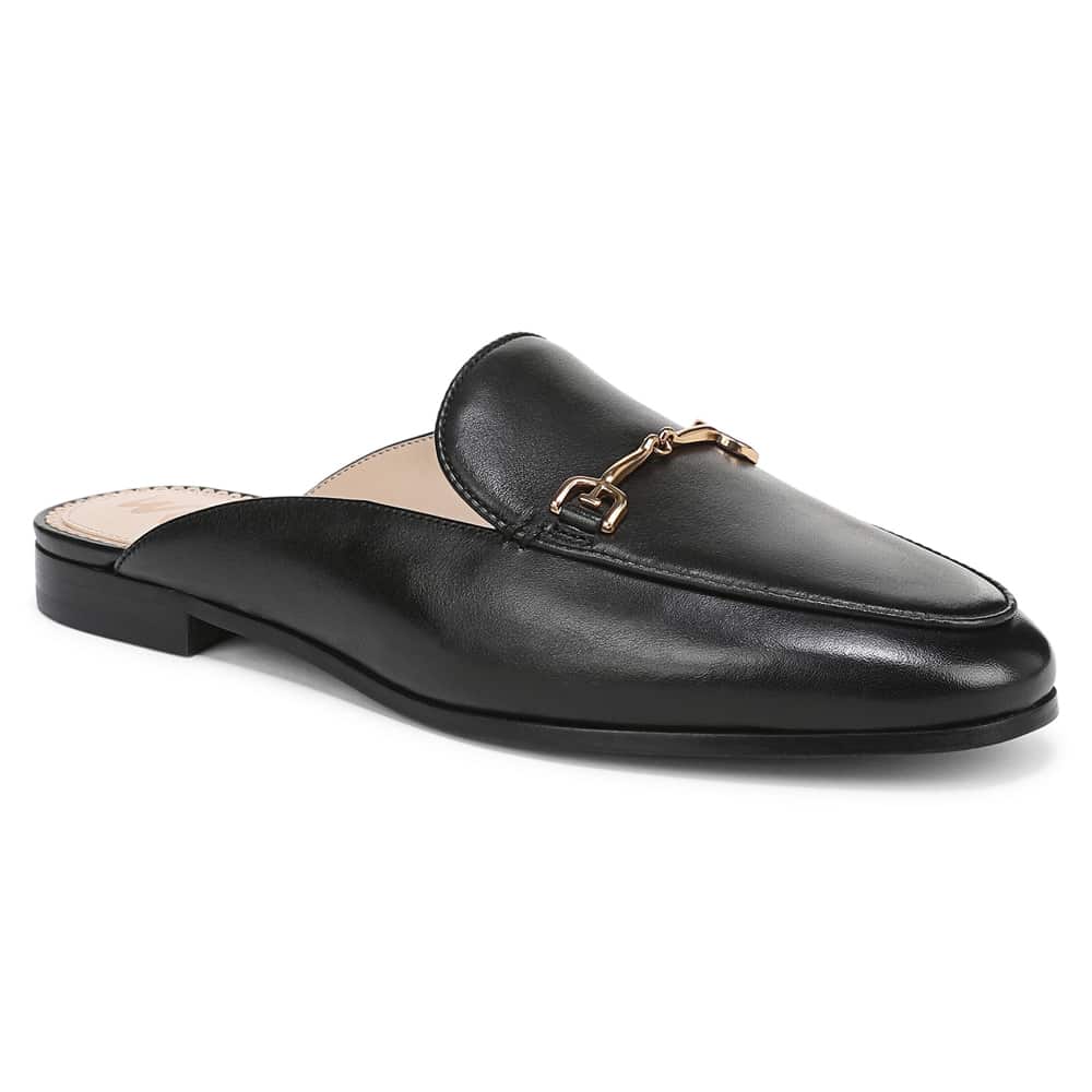Linnie Loafer in Black Leather