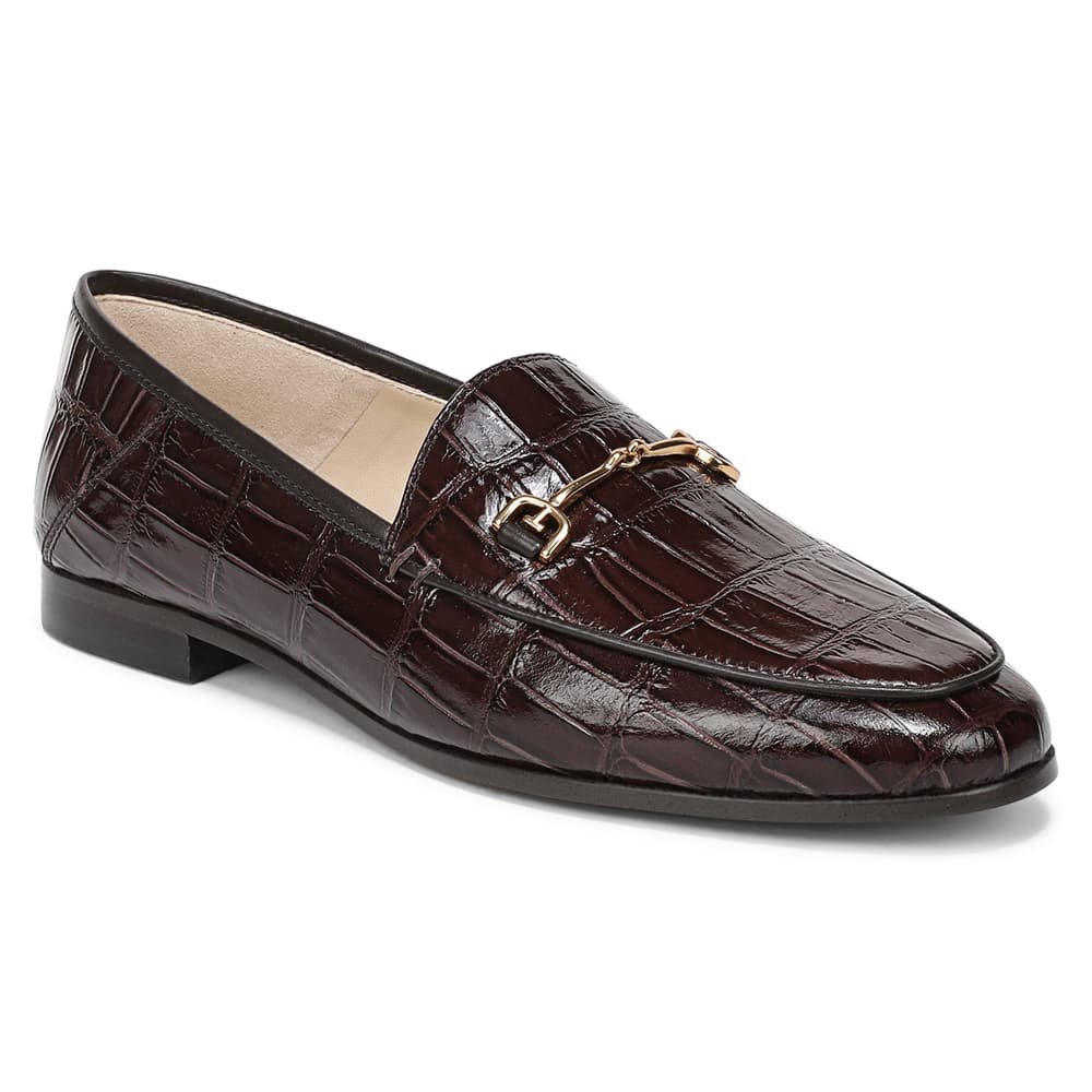 Loraine Loafer in Amaro Brown Croc Croc