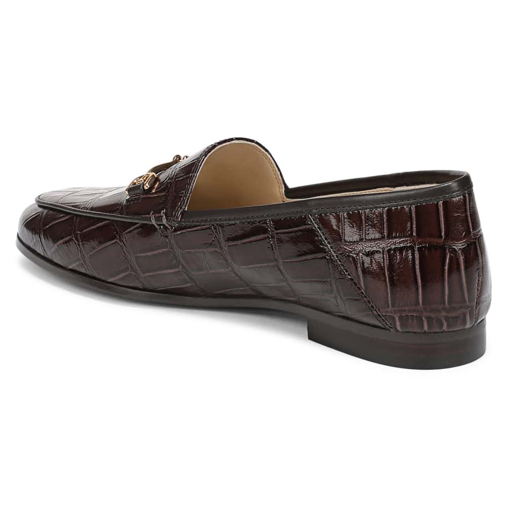 Loraine Loafer in Amaro Brown Croc Croc