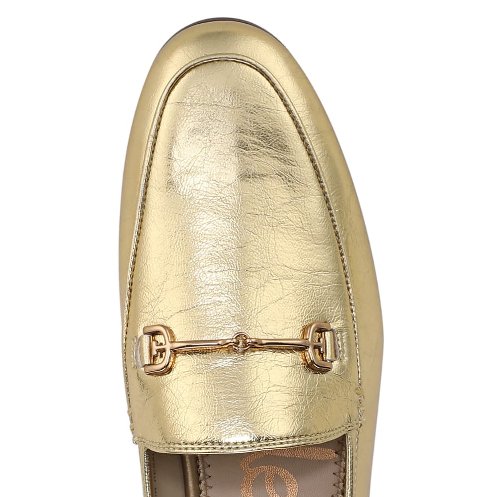 Loraine Loafer in Amber Gold  Leather