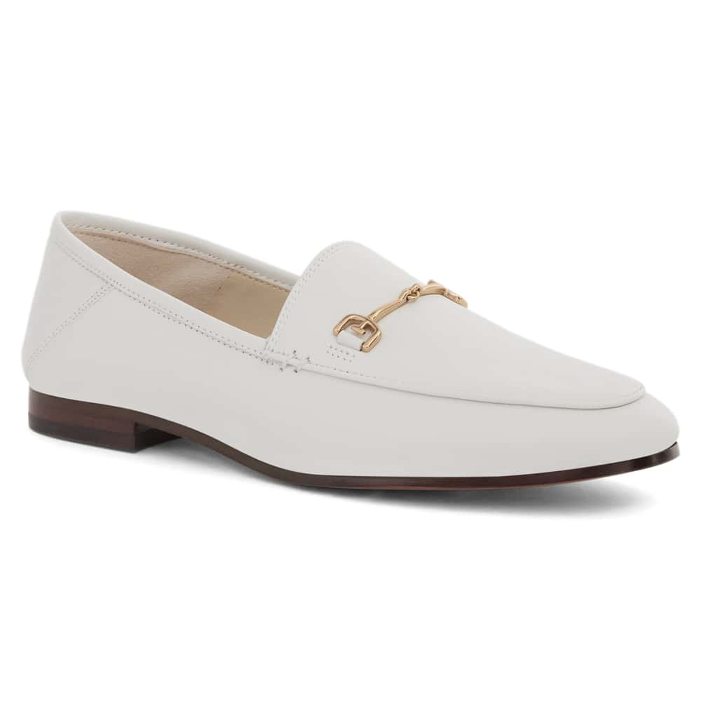 Loraine Loafer in Bright White  Leather
