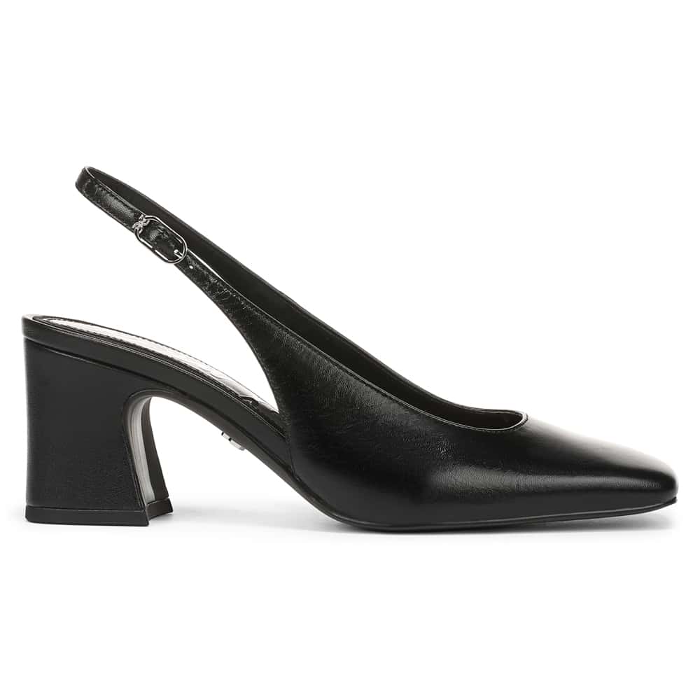 Lucille Pumps in Black Leather