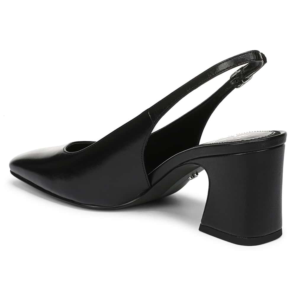Lucille Pumps in Black Leather