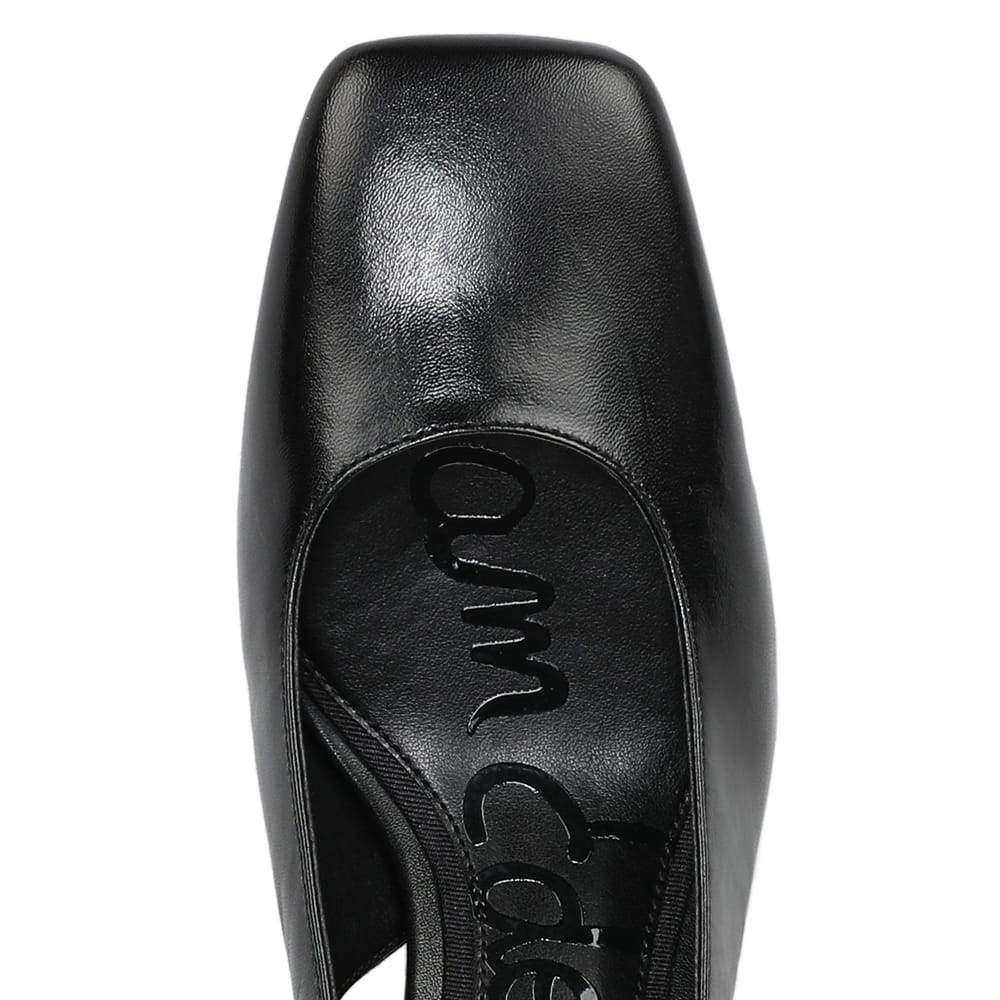 Lucille Pumps in Black Leather