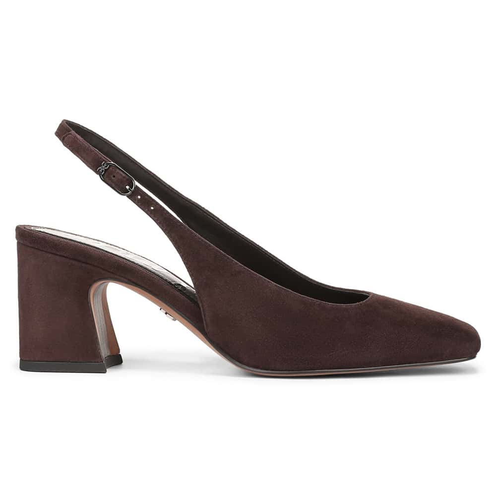 Lucille Pumps in Cafe Noir Suede