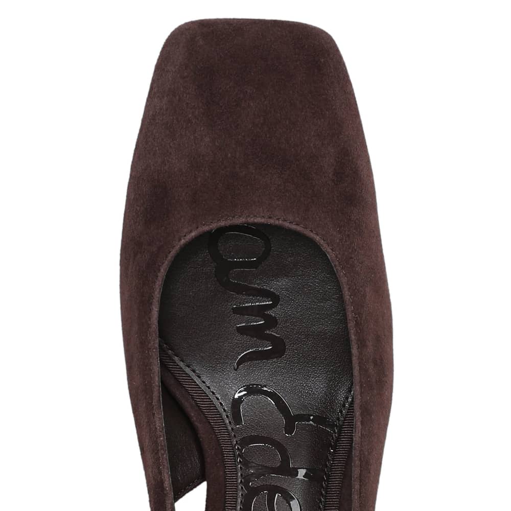Lucille Pumps in Cafe Noir Suede