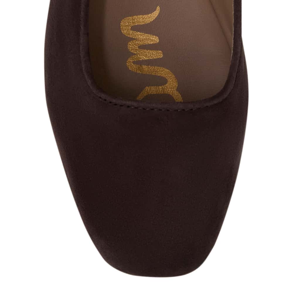 Michaela Ballet Flat in CafÉ Noir Suede Suede