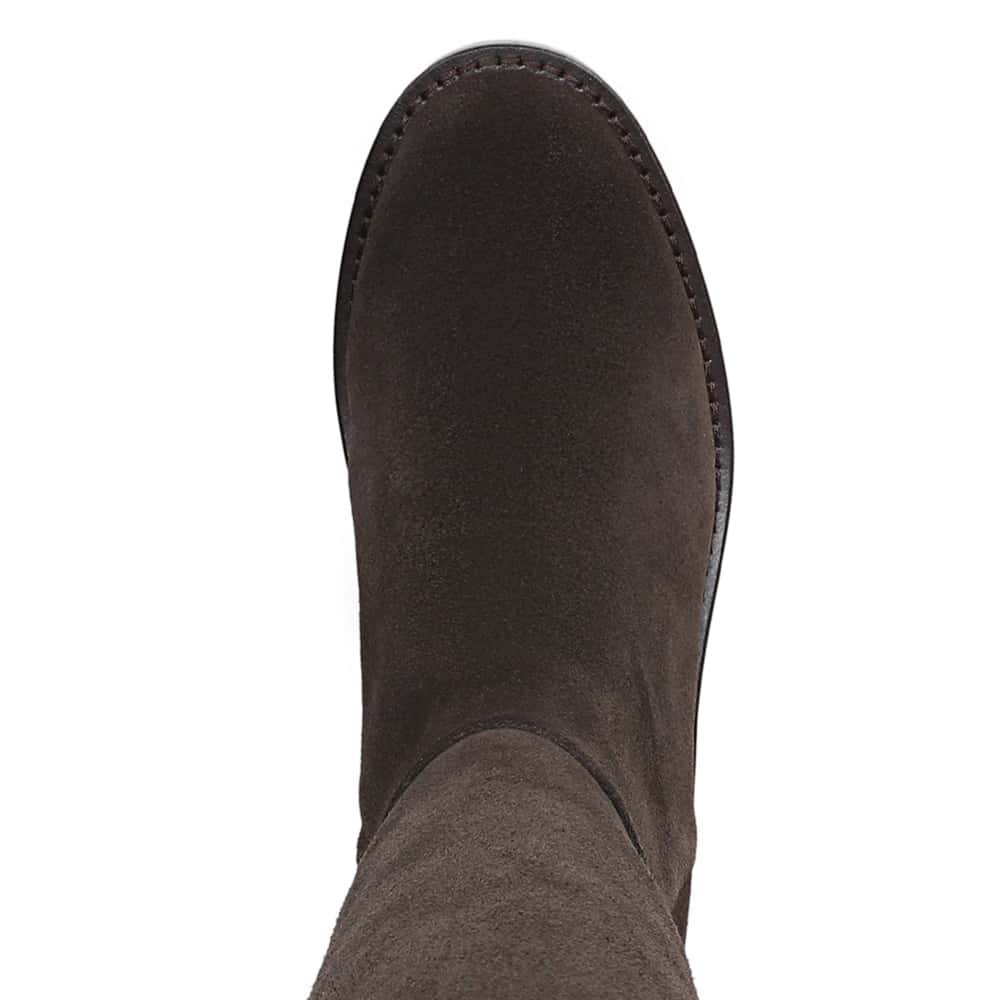 Milla Boot in Dark Brown Stone Suede Suede