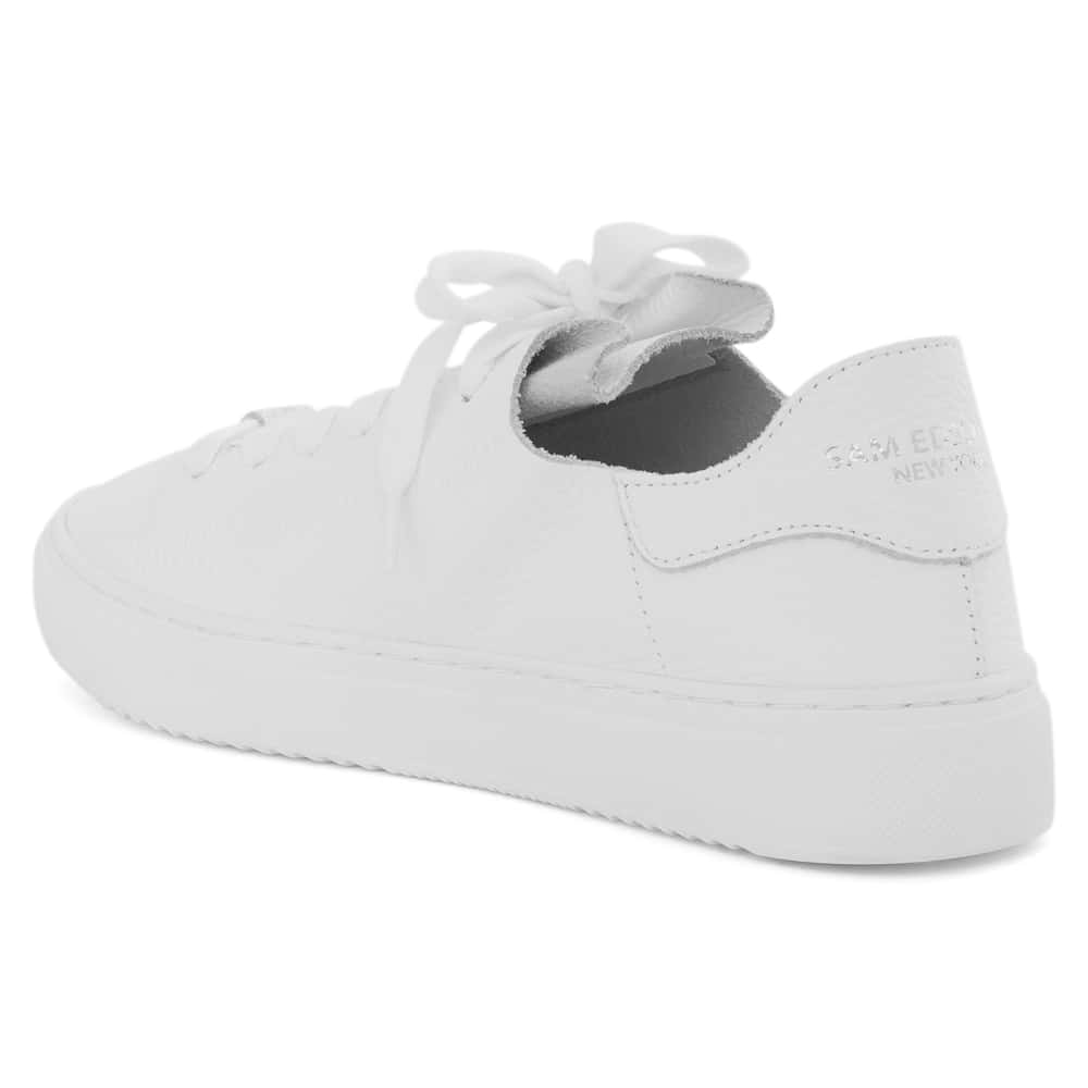Poppy Sneaker in White Leather