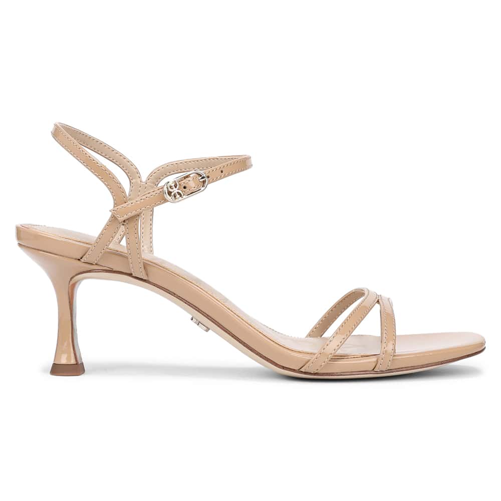 Presley Heel in Tan Patent Patent