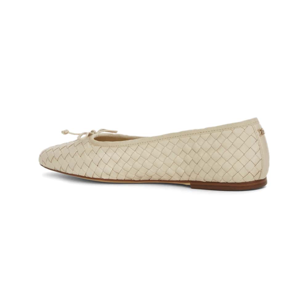 Ruthie Flat in Mod Ivory Glove Leather