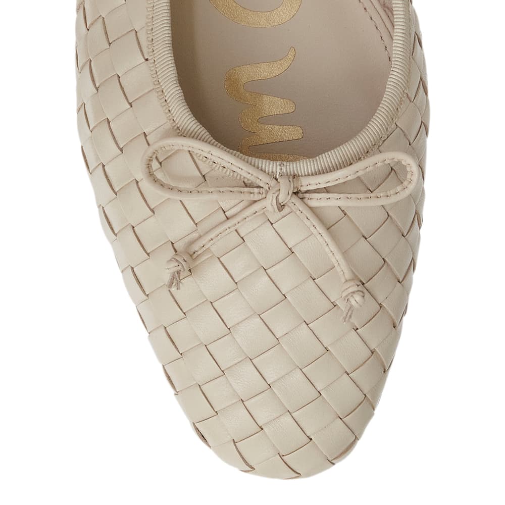 Ruthie Flat in Mod Ivory Glove Leather