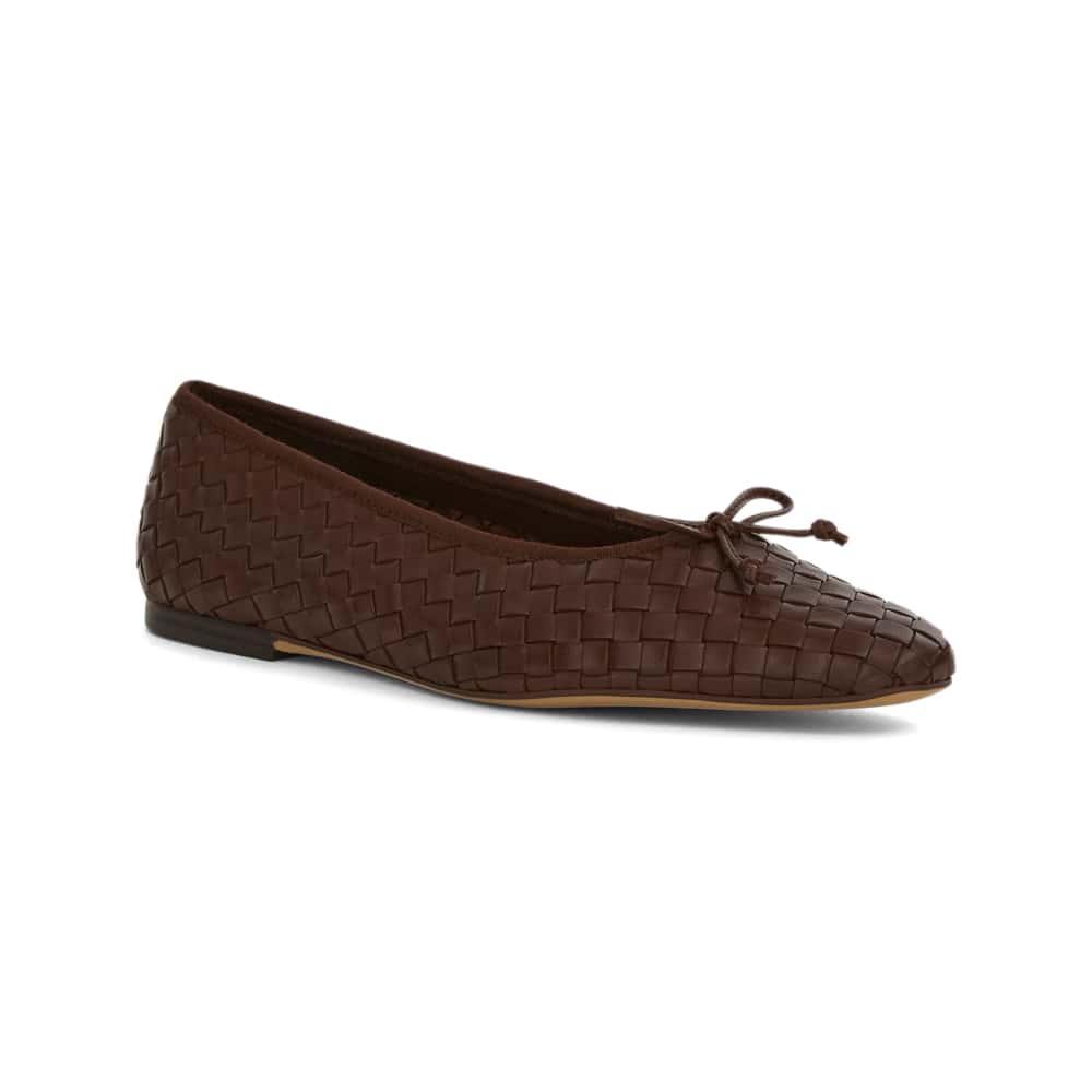 Ruthie Ballet Flat in Silk Rose  Suede