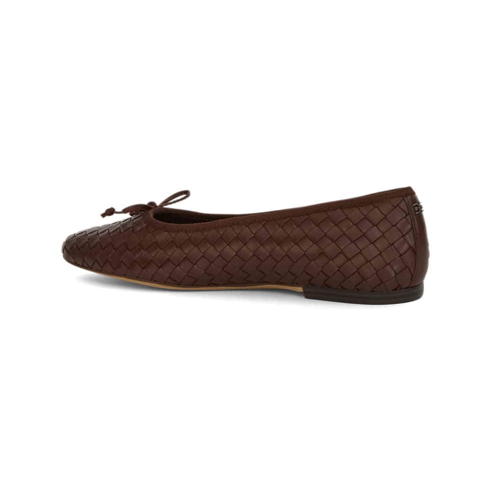 Ruthie Ballet Flat in Silk Rose  Suede