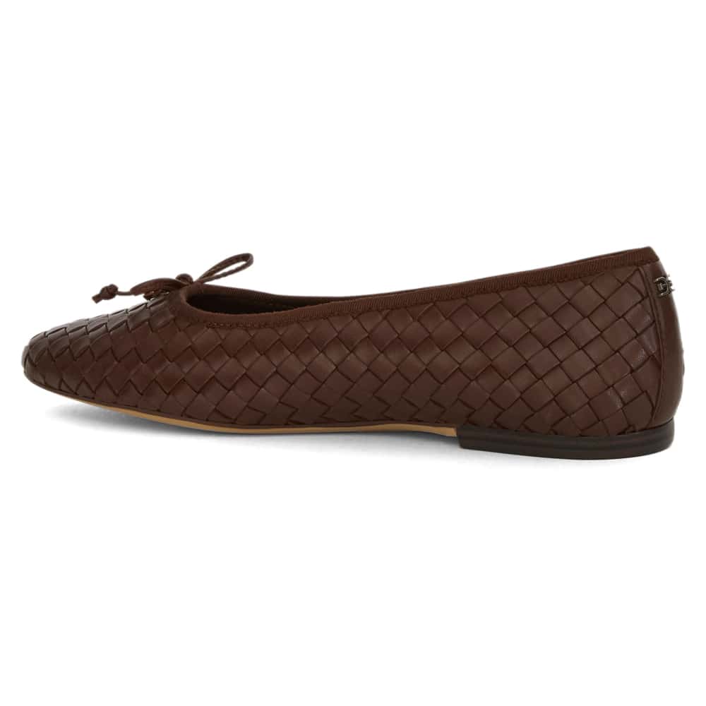 Ruthie Ballet Flat in Terazzo Brown Glove Leather
