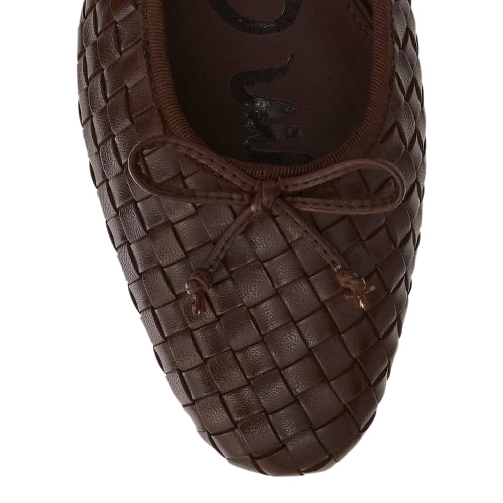 Ruthie Ballet Flat in Silk Rose  Suede