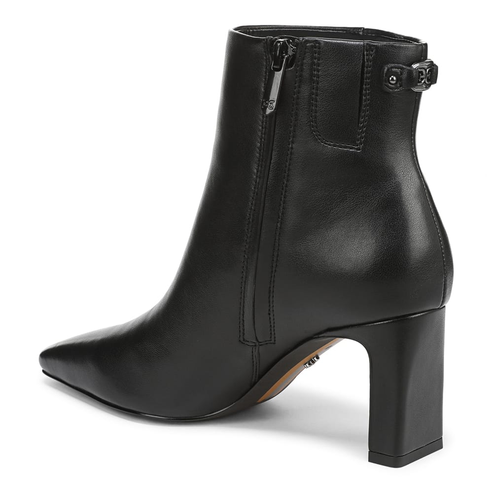 Saige Boot in Black Leather