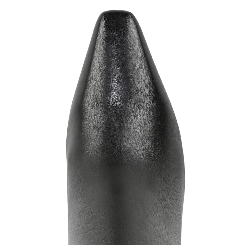 Saige Boot in Black Leather