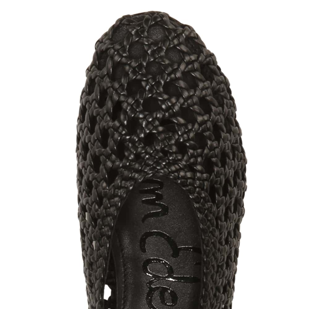 Shira Ballet Flat in Black Leather