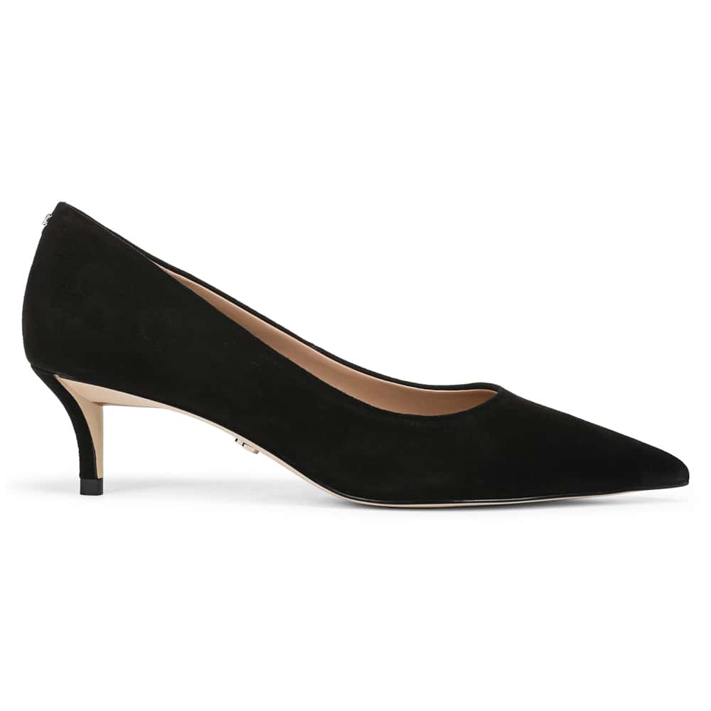 Summer Pumps in Black Suede