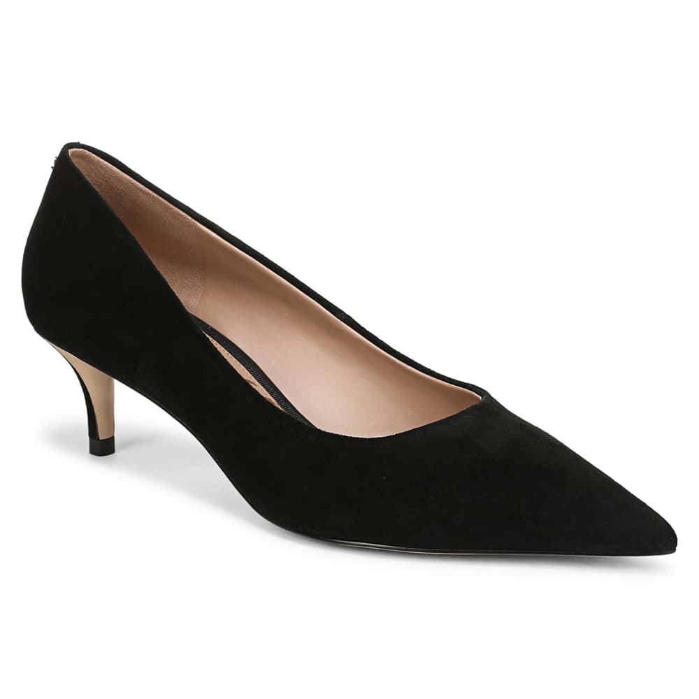 Summer Pumps in Black Suede