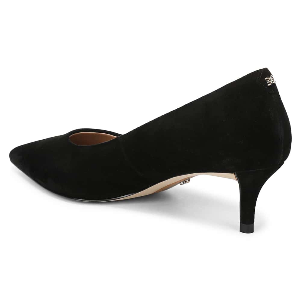Summer Pumps in Black Suede