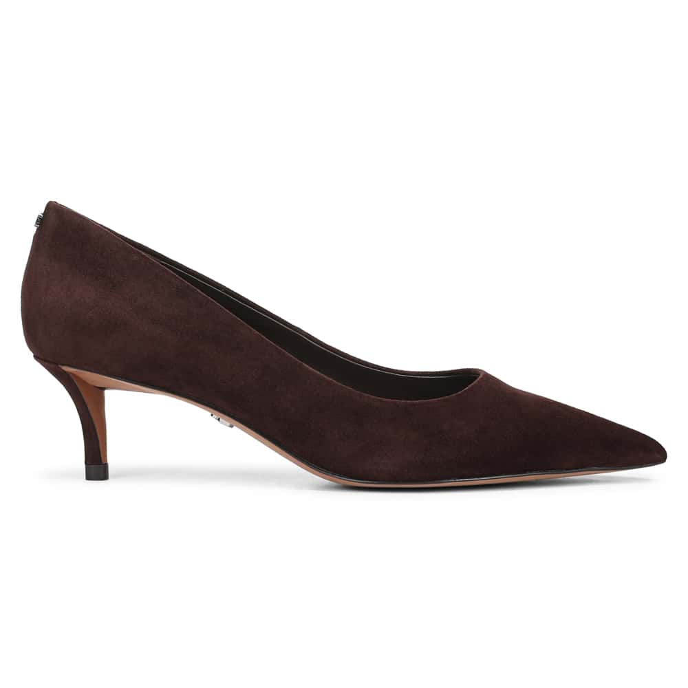 Summer Pumps in Cafe Noir Suede