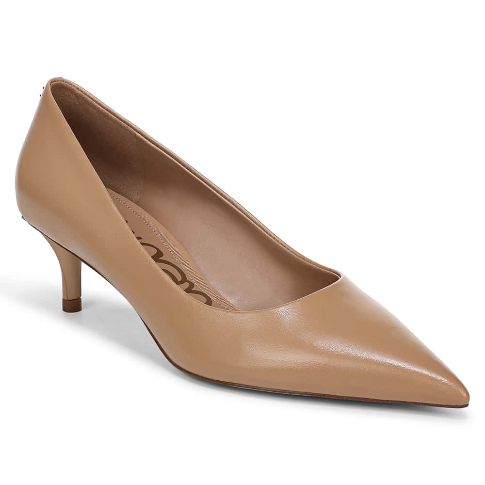 Summer Pumps in French Sand Glove Leather