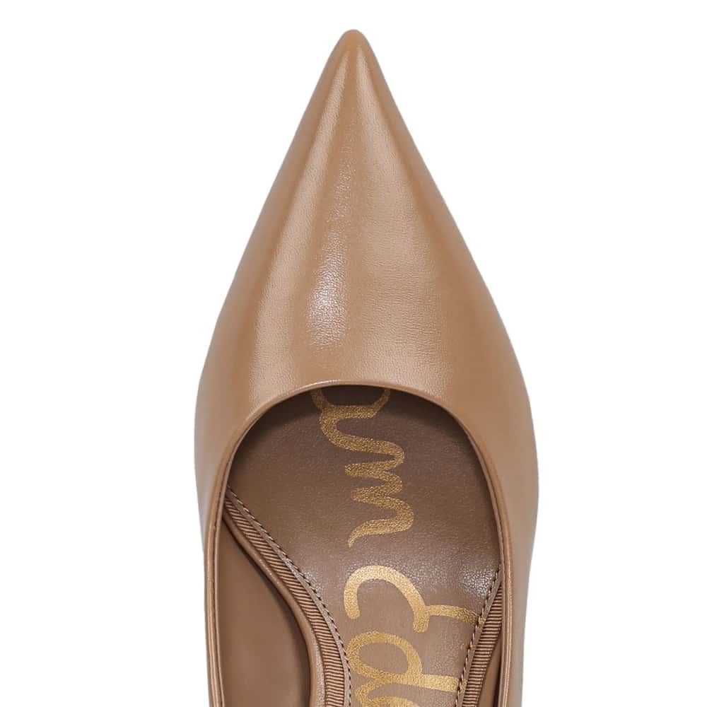 Summer Pumps in French Sand Glove Leather