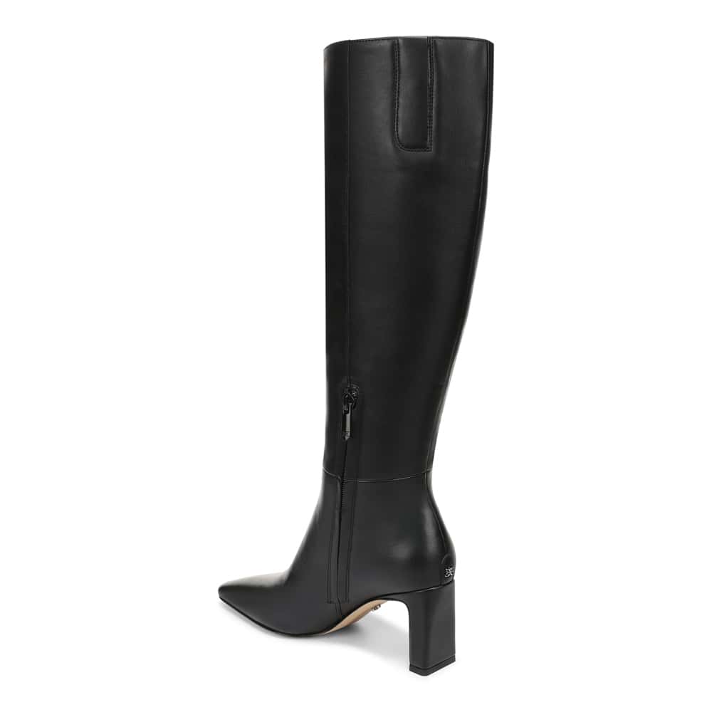 Sylvia Boot in Black Leather