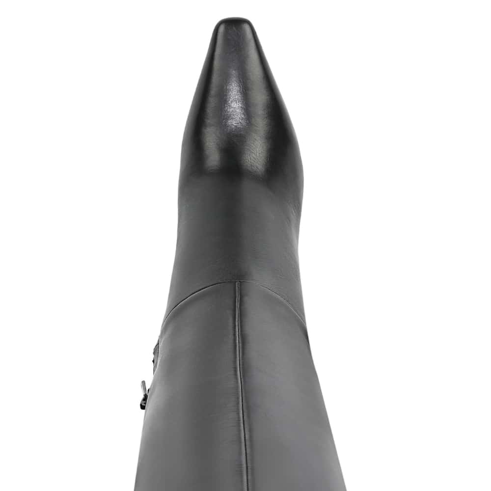 Sylvia Boot in Black Leather