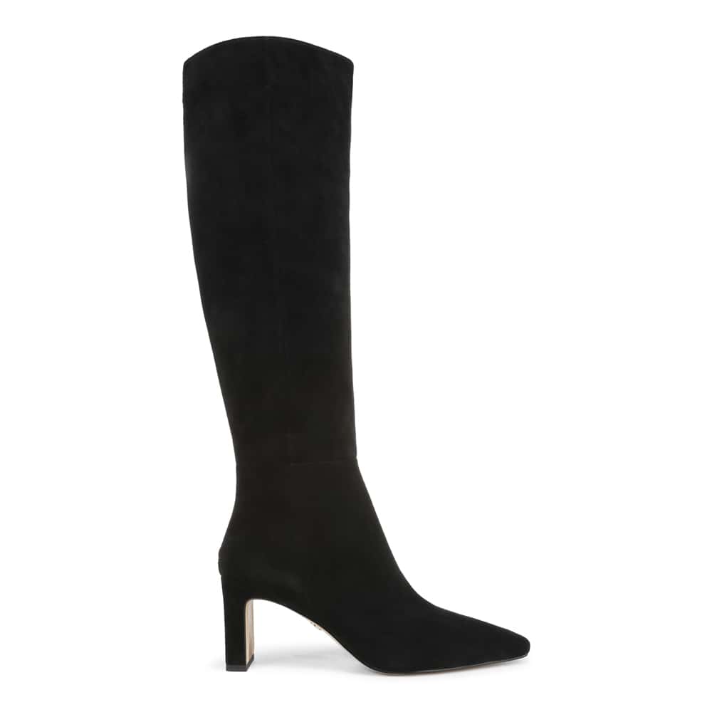 Sylvia Boot in Black Suede