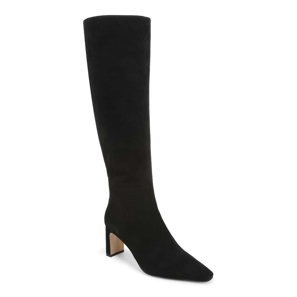 Sylvia Boot in Black Suede