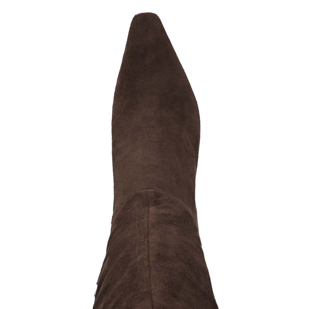 Sylvia Boot in Chocolate Brown Suede