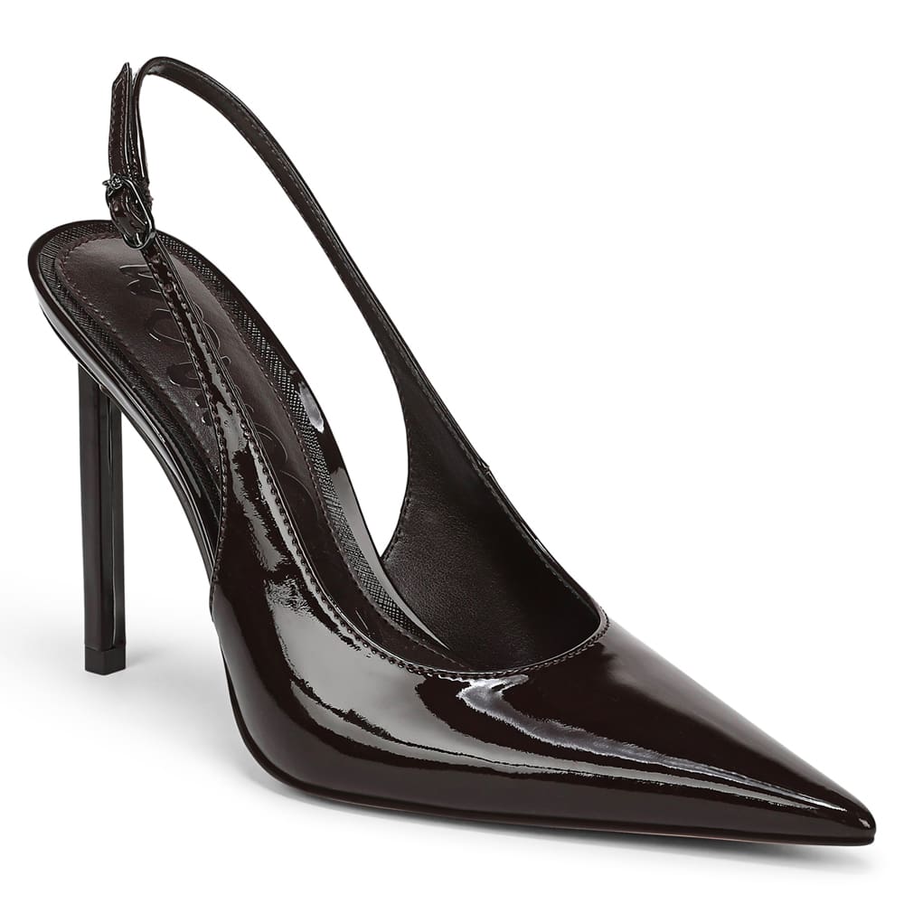 Tegan Pumps in Rich Chocolate Patent