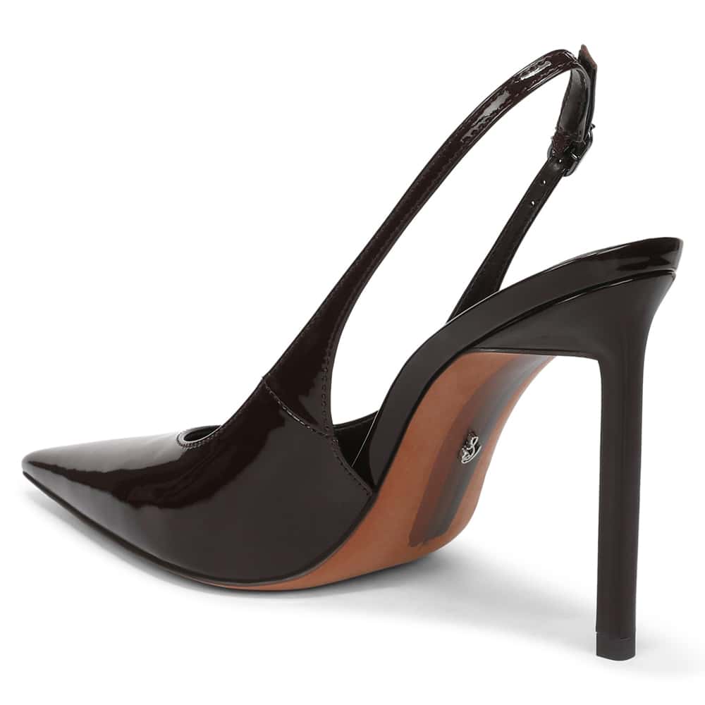 Tegan Pumps in Rich Chocolate Patent