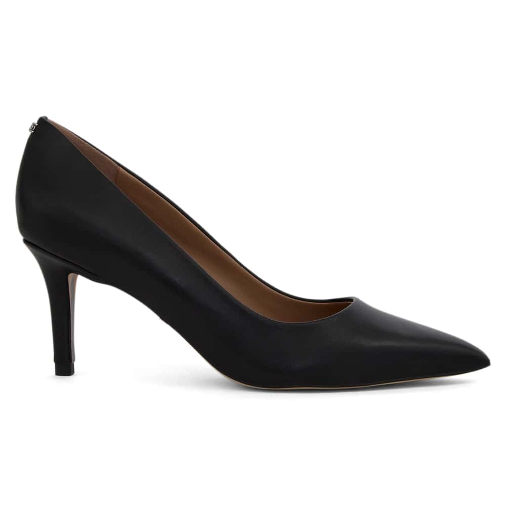 Vienna Heel in Black Leather