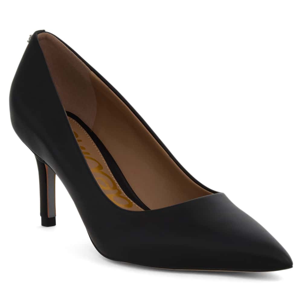 Vienna Heel in Black Leather