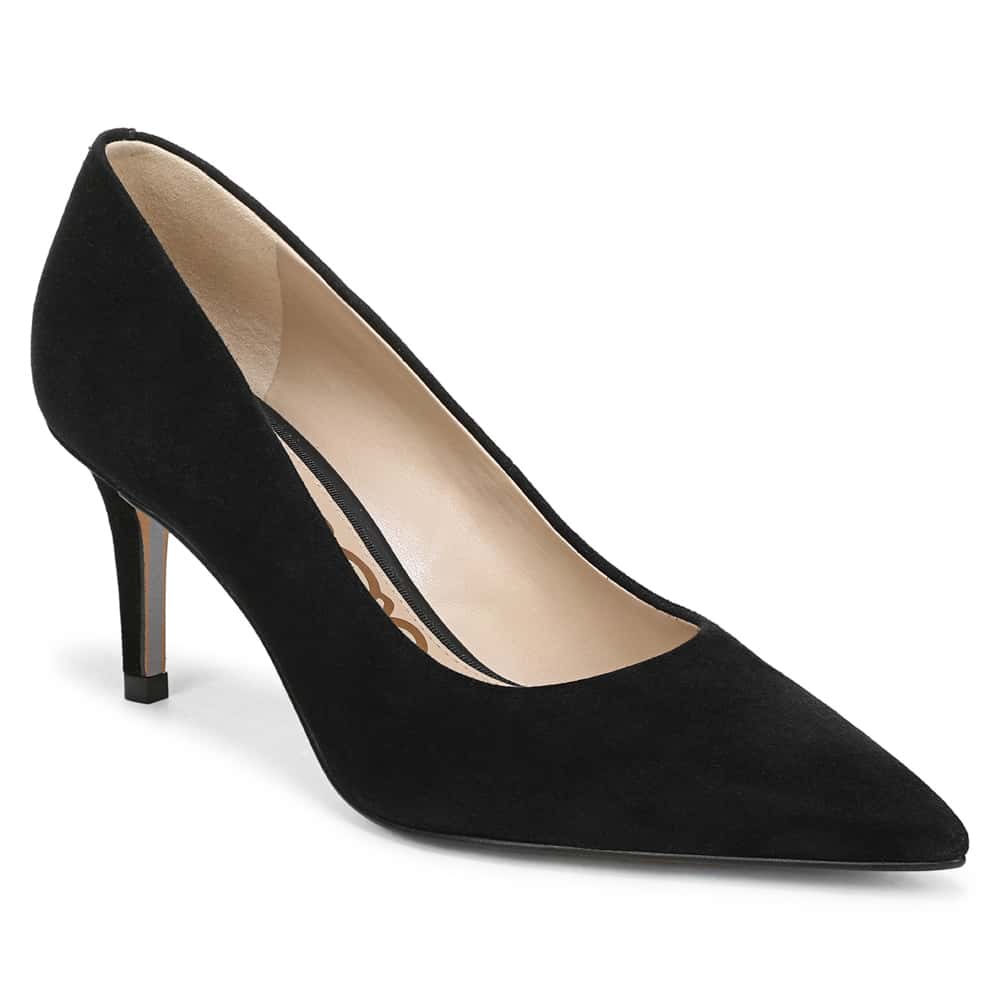 Vienna Heel in Black Suede