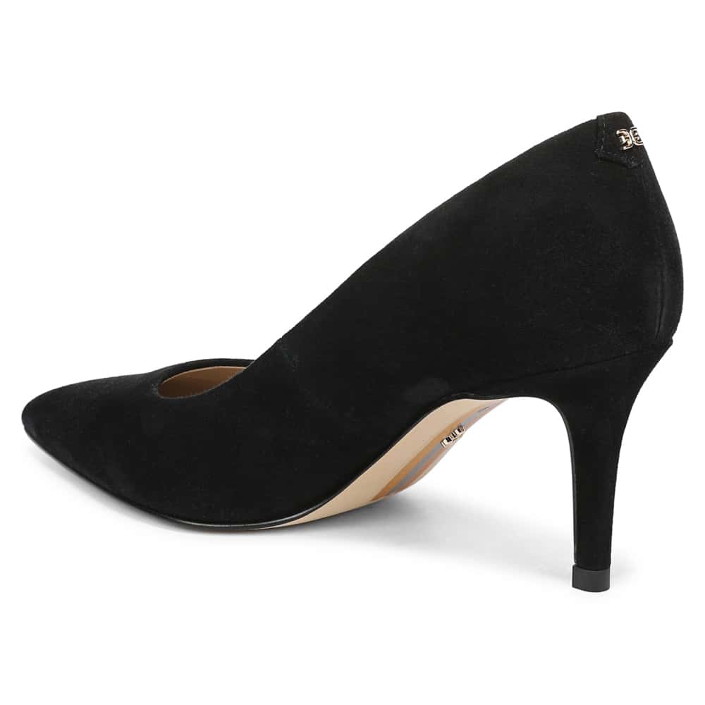 Vienna Heel in Black Suede