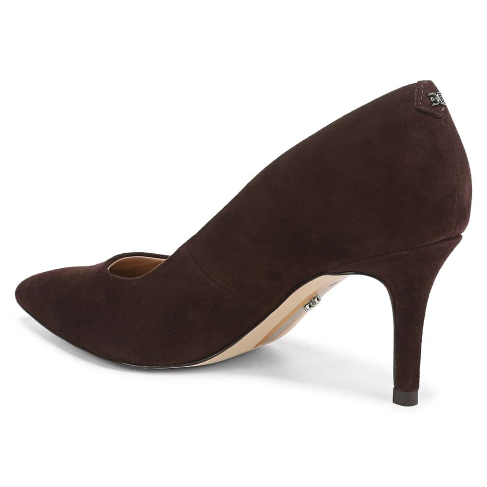 Vienna Heel in Cafe Noir Suede