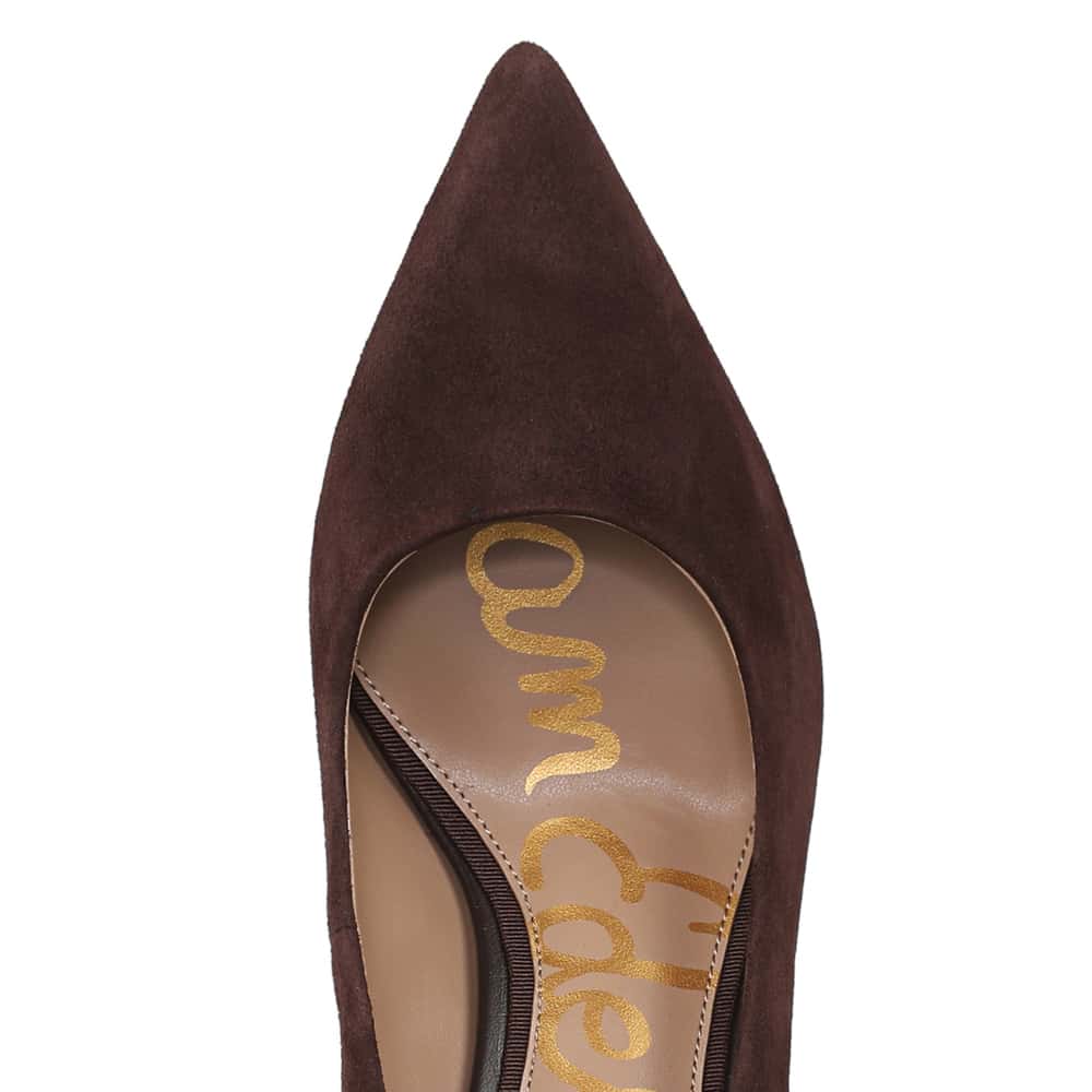 Vienna Heel in Cafe Noir Suede