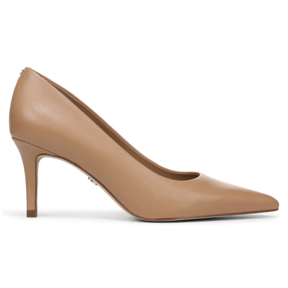 Vienna Heel in French Sand Glove Leather
