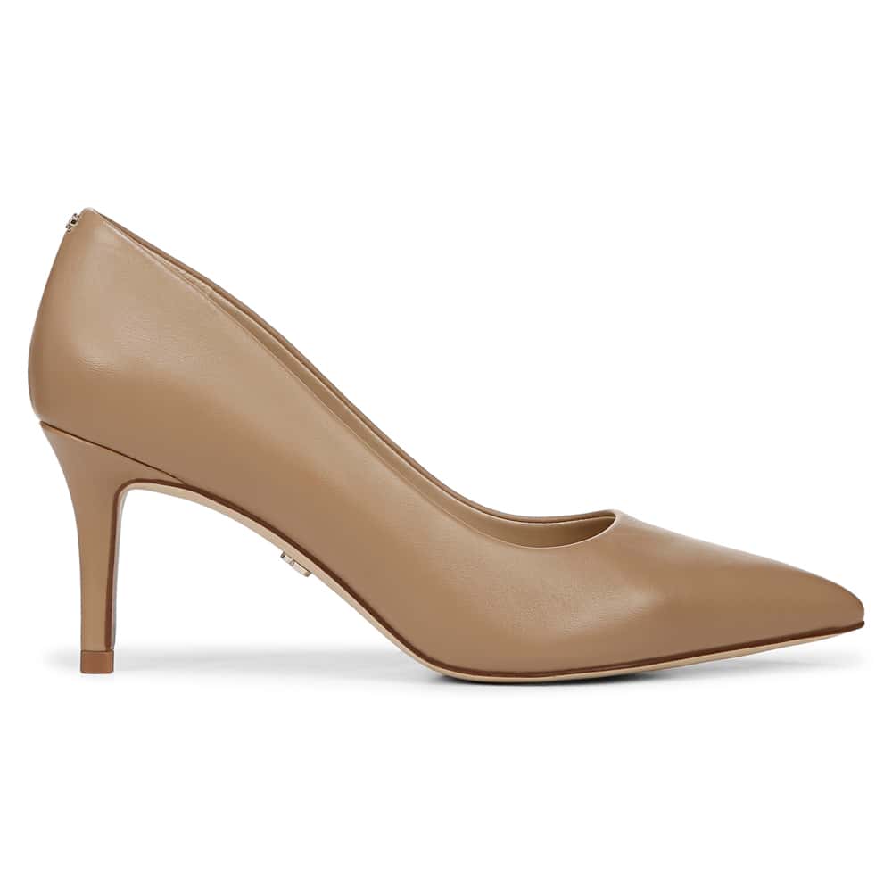 Vienna Heel in Soft Beige Glove Leather
