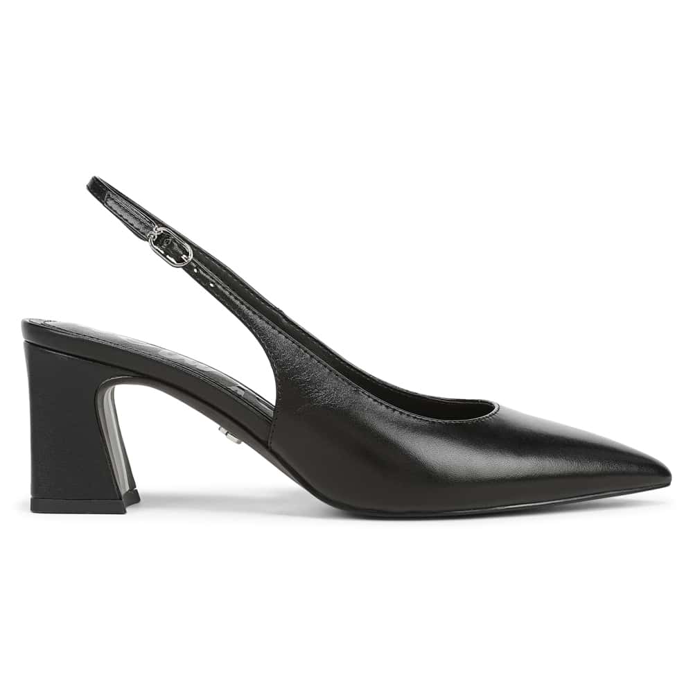 Winfred Pumps in Black Leather