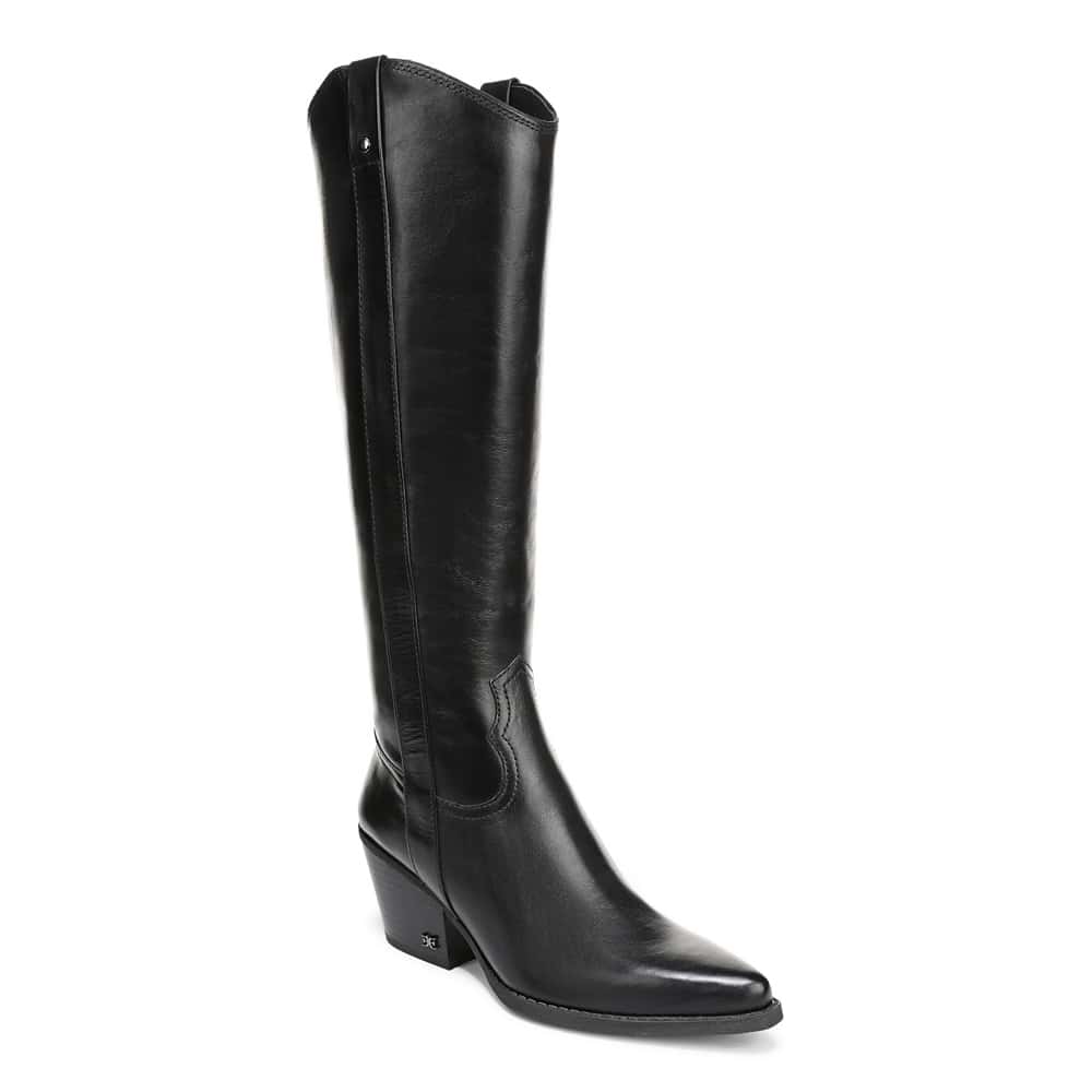 Wyatt Boot in Black Leather