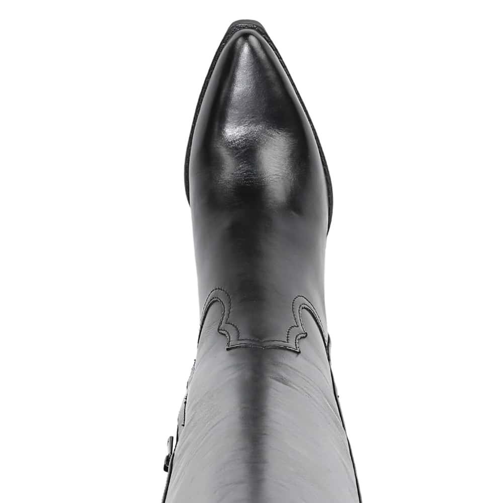 Wyatt Boot in Black Leather