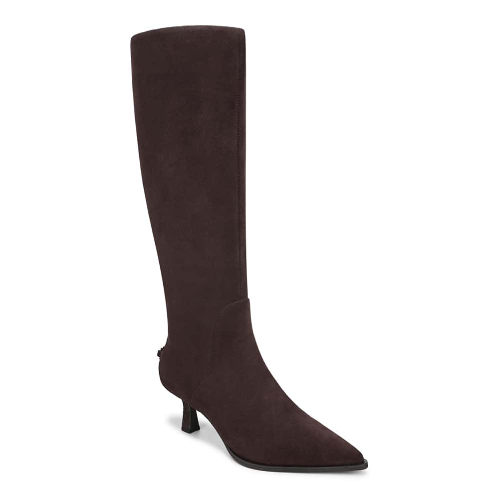 Yulia Boot in Dark Chocolate Suede Suede
