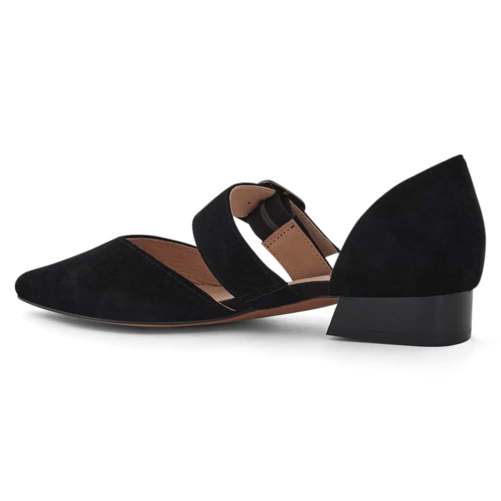 Adore Flat in Black Suede