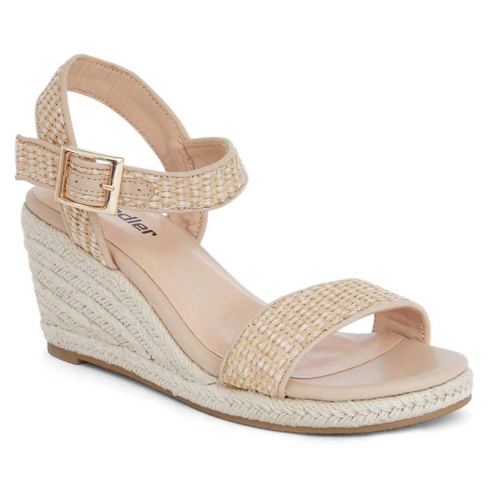Africa Wedge in Natural Raffia